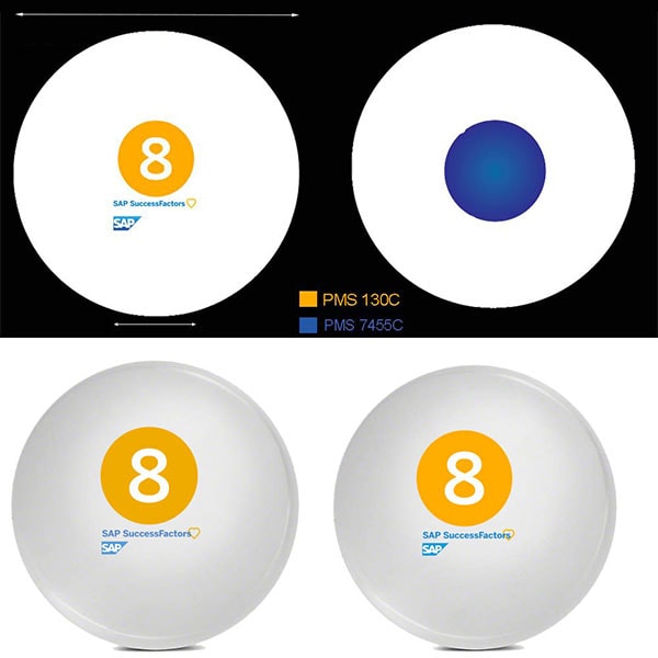 12 cm magic 8 ball in white color