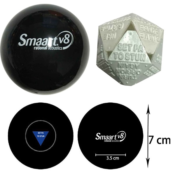 7 Cm Custom Magic 8 Ball In Black Color