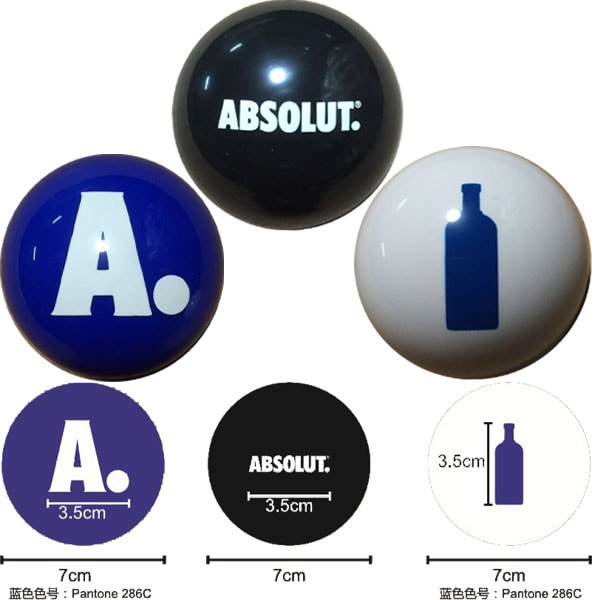 custom magic 8 ball for absolut vodka