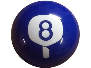10 cm is the same size as the standard 8 ball made by Mattel. it is roughly the size of a Snow Globes Ball..